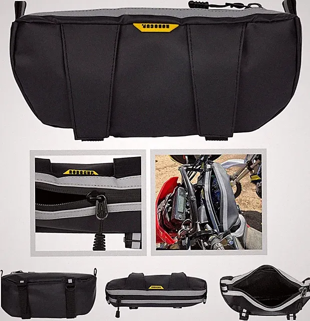 Handlebar Trail Bag for Adventure Motorcycles, Dirt Bikes, ATV, eBikes | 2L S...